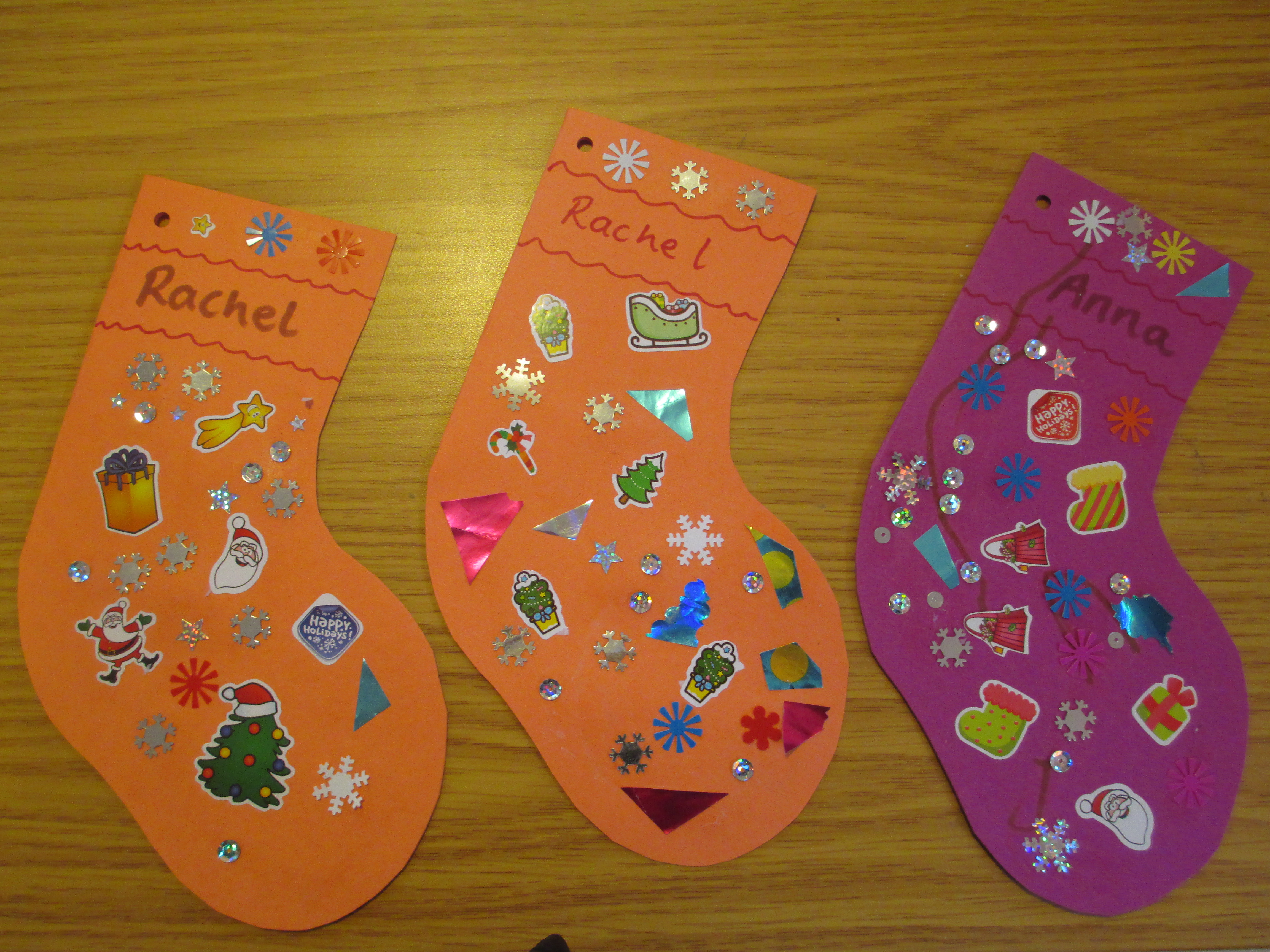 Christmas stocking decorations