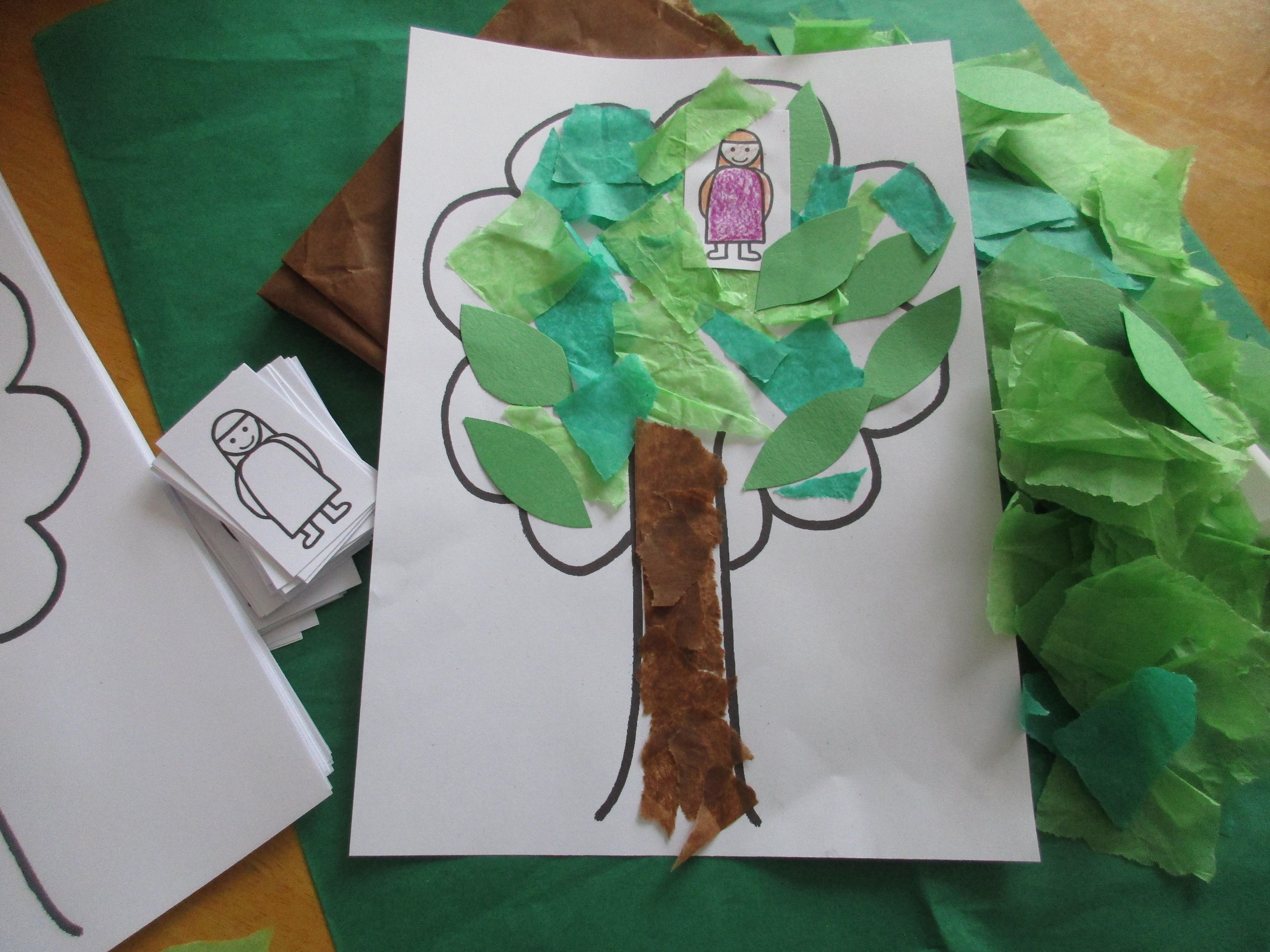 Zacchaeus story, video, and craft