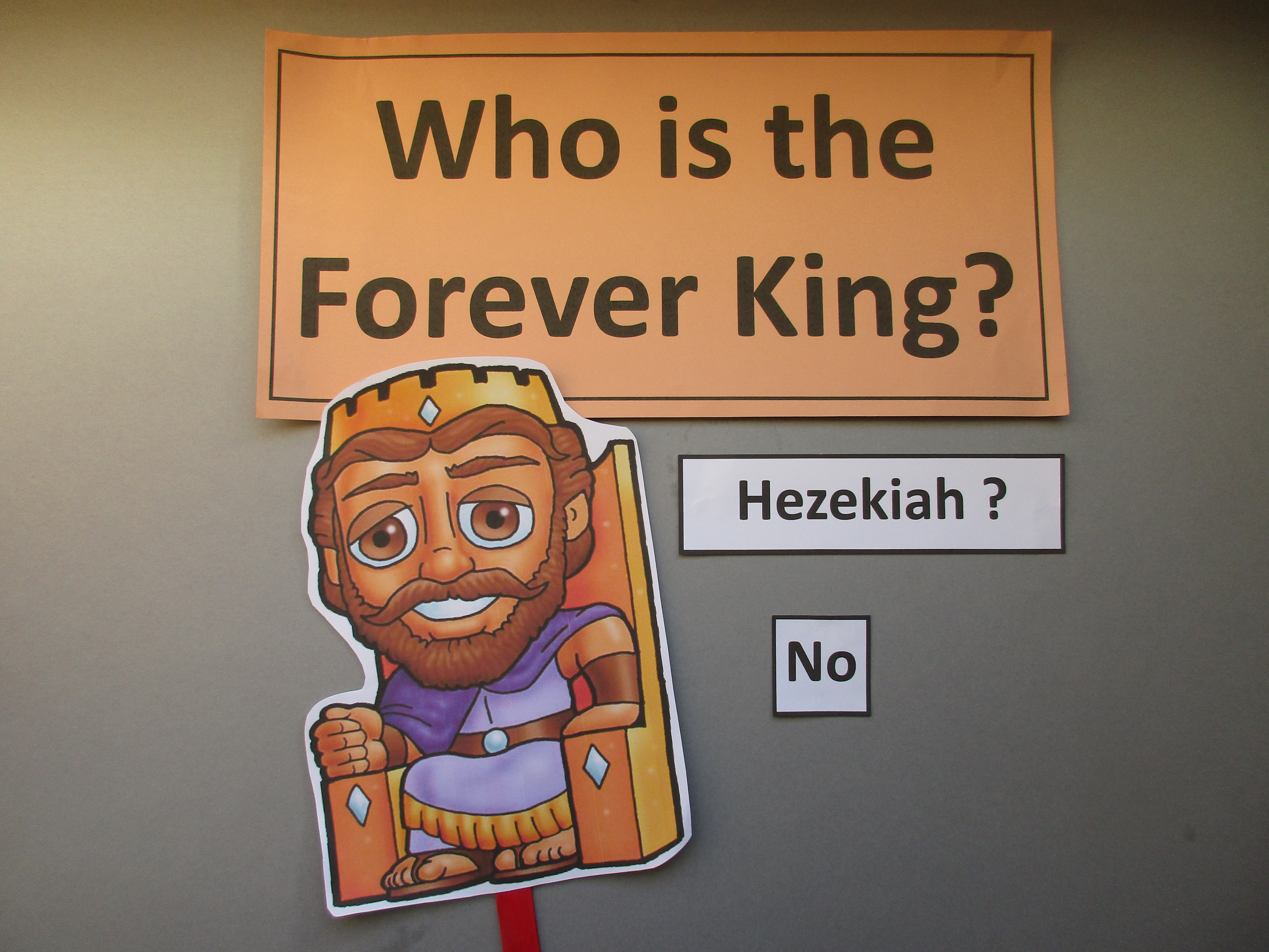 Is Hezekiah the forever king?