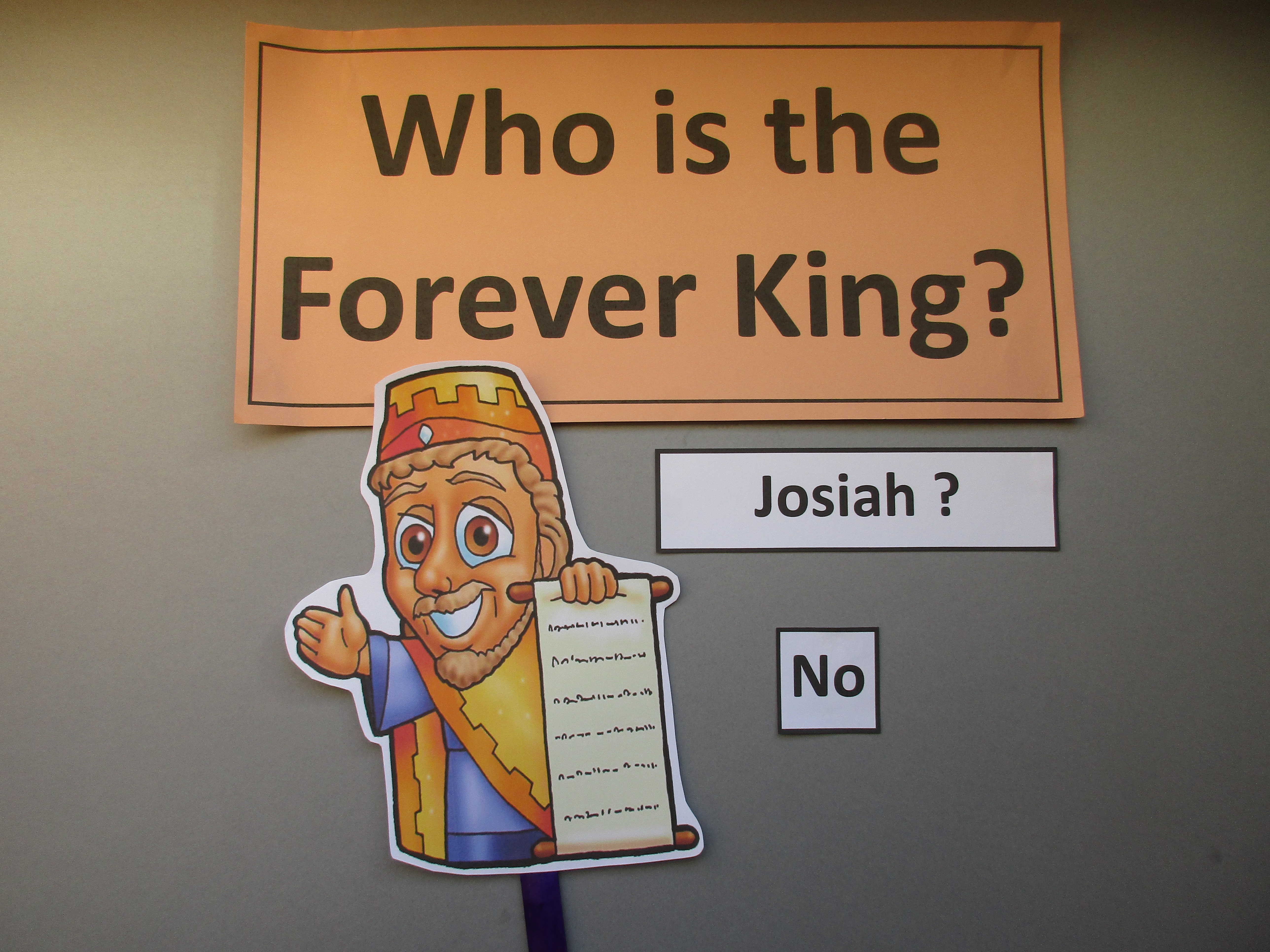 Is Josiah the forever King?